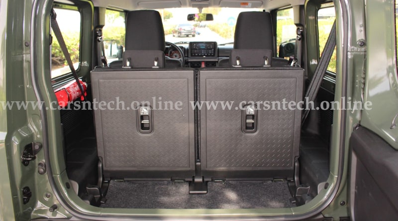 Suzuki Jimny 2 door Boot space